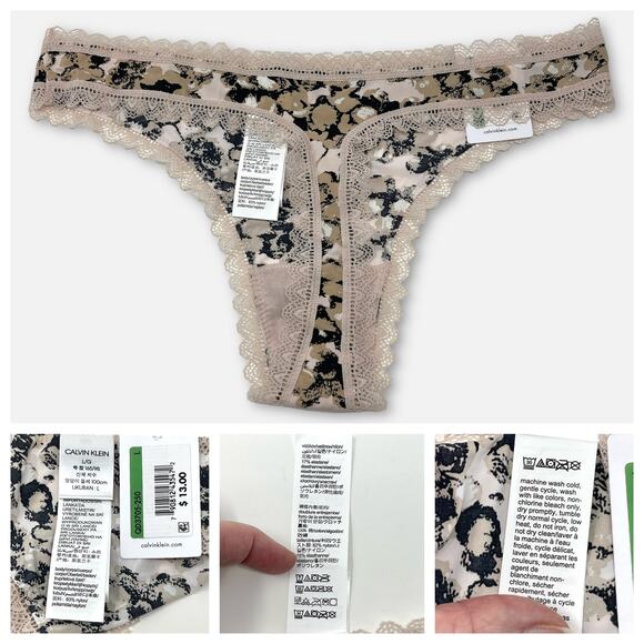 Calvin Klein, b.tempt’d, Jenni NWT 5 Pack Bundle Panties Thong Lace SZ L Multi - Picture 4 of 14